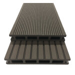 Lot de 3 lames de terrasse composite l. 195 x l. 14, 6cm chocolat