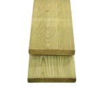 Lot de 3 lames de terrasse en pin classe 4 vert l. 240 x l. 12cm