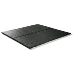 Lot de 4 dalles de protection noires pour aire de jeux 100x100 cm