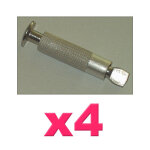 Lot de 4 pitons douille rtractable diamtre 12mm