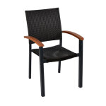 Lot de 6 fauteuils en rsine trsse eucalyptus barcelona