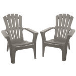 Lot de deux fauteuils adirondack taupe