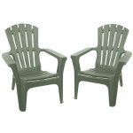 Lot de deux fauteuils adirondack vert olive