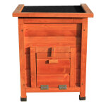 Maisonnette abri en bois pour lapins frimousse 42cm Maisonnette abri en bois pour lapins frimousse 42cm