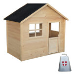 Maisonnette lulu en bois et cloche en métal offerte Maisonnette lulu en bois et cloche en métal offerte