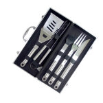 Mallette en inox pour barbecue ou plancha 5 ustensiles