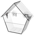 Mangeoire pour oiseau en pvc transparent