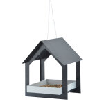 Mangeoire suspendue anthracite blanc