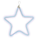Motif lumineux etoile bleue