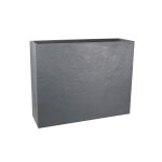 Eda grande jardinire volcania 63l imitation pierre grise 100cm