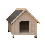 Niche pour chien en bois gris taille m roby