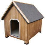 Niche pour chien en bois marron taille m tyson Niche pour chien en bois marron taille m tyson