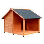Niche pour chien avec terrasse belle 100 x 90 x h. 82 cm Niche pour chien avec terrasse belle 100 x 90 x h. 82 cm