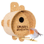 Nichoir en lige pour petits oiseaux