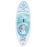 Paddle gonflable enfant reine des neiges et pompe de gonflage et pagaie