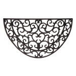 Paillason en caoutchou demi cercle arabesque