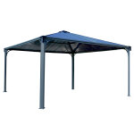 Palram canopia, tonnelle de jardin palermo 4. 3x4. 3m gris