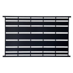 Panneau clture fer l. 180cm x h. 108cm noir mat aloes