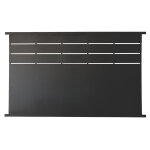 Panneau clture fer l. 180cm x h. 108cm noir mat jasmin