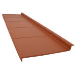 Panneau tuile brun cuivr� 120 cm x 32 cm acier galvanis� 0, 38m�
