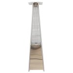 Parasol chauffant pyramide 13kw inox