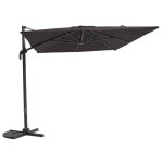 Parasol dport smart 3x3 m gris ardoise