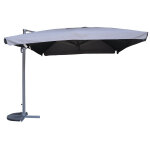 Parasol déporté avec volants 3x4m ardoise marina Parasol déporté avec volants 3x4m ardoise marina
