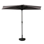 Parasol droit demi cercle 2. 7m gris galet calypso Parasol droit demi cercle 2. 7m gris galet calypso