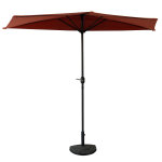 Parasol droit demi cercle 2. 7m terracotta calypso Parasol droit demi cercle 2. 7m terracotta calypso
