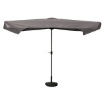 Parasol droit demi rectangle 1. 3x2. 3m gris galet malo Parasol droit demi rectangle 1. 3x2. 3m gris galet malo