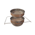 Passoire  coulisse double tamis en inox