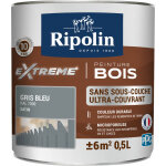 Peinture pour bois ripolin gris bleu 0. 5l
