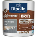 Peinture pour bois ripolin gris bouleau 0. 5l