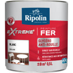Peinture pour fer ripolin blanc 0. 5l