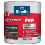 Peinture pour fer ripolin gris anthracite mat 0. 5l
