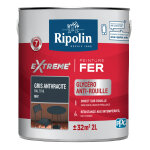 Peinture pour fer ripolin gris anthracite mat 2l