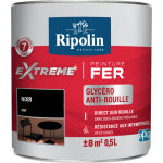 Peinture pour fer ripolin noir mat 0. 5l
