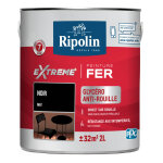 Peinture pour fer ripolin noir mat 2l