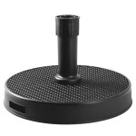 Pied de parasol rond beton dcor rsine tresse 27kg