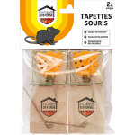 Piges en bois classiques contre souris x2