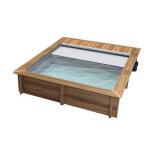 Piscine bois urbaine 4, 20 x 3, 50 x 1, 33 m avec volet roulant intégré Piscine bois urbaine 4, 20 x 3, 50 x 1, 33 m avec volet roulant intégré