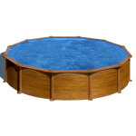 Piscine hors sol acier décor bois 5, 70 x 1, 32 m Piscine hors sol acier décor bois 5, 70 x 1, 32 m