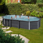 Piscine hors sol composite ovale 6, 64 x 3, 86 x 1, 24 m Piscine hors sol composite ovale 6, 64 x 3, 86 x 1, 24 m