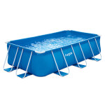 Piscine tubulaire rectangulaire 4 x 2 x 1 m avec filtration chelle