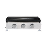 Plancha gaz en fonte 3 brleurs ohio