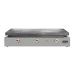 Plancha inox sevilia 3 feux