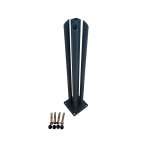 Platine de fixation pour poteau clôture alu anthracite Platine de fixation pour poteau clôture alu anthracite