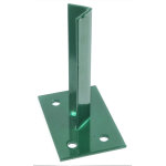 Platine de fixation pour poteau clture rond  48mm vert