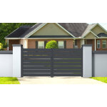 Portail alu battant 4m x h. 1, 6m gris ardoise easysize