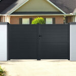Portail aluminium battant 3m x h. 1, 8m gris anthracite spring